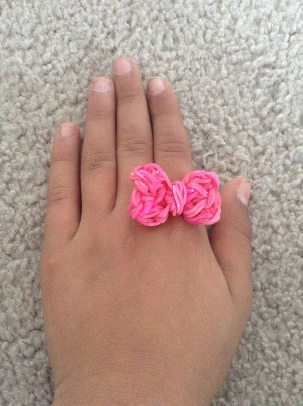 Charming Pink Bow Ring