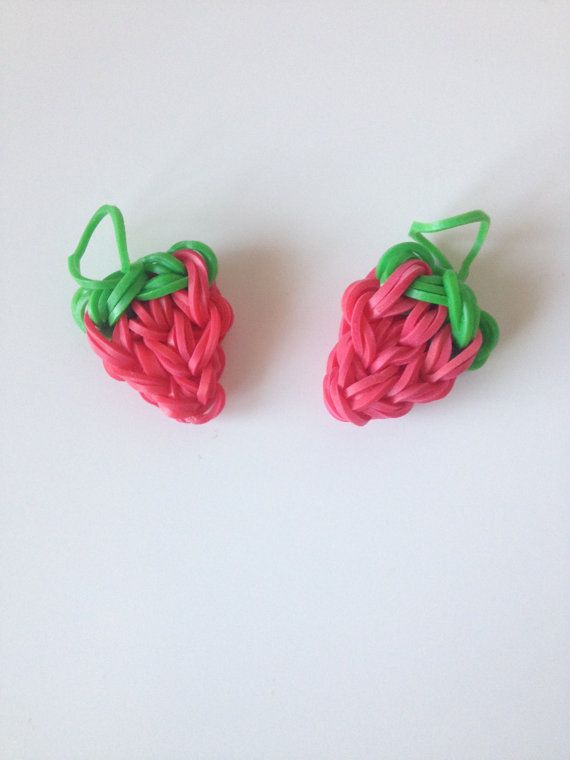 Delightful Strawberry Loom Charms