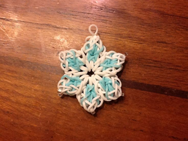 Festive Snowflake Loom Charm