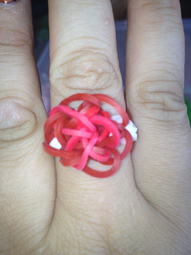 Red Woven Loom Ring