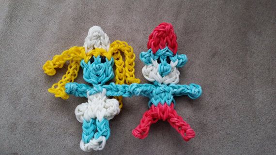 Set of 2 Smurfs Character Loom Charms