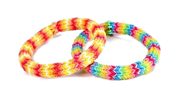 Set Of 2 Zig Zag Loom Bracelets