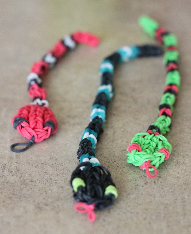 Set of 3 Loom Snake Charms