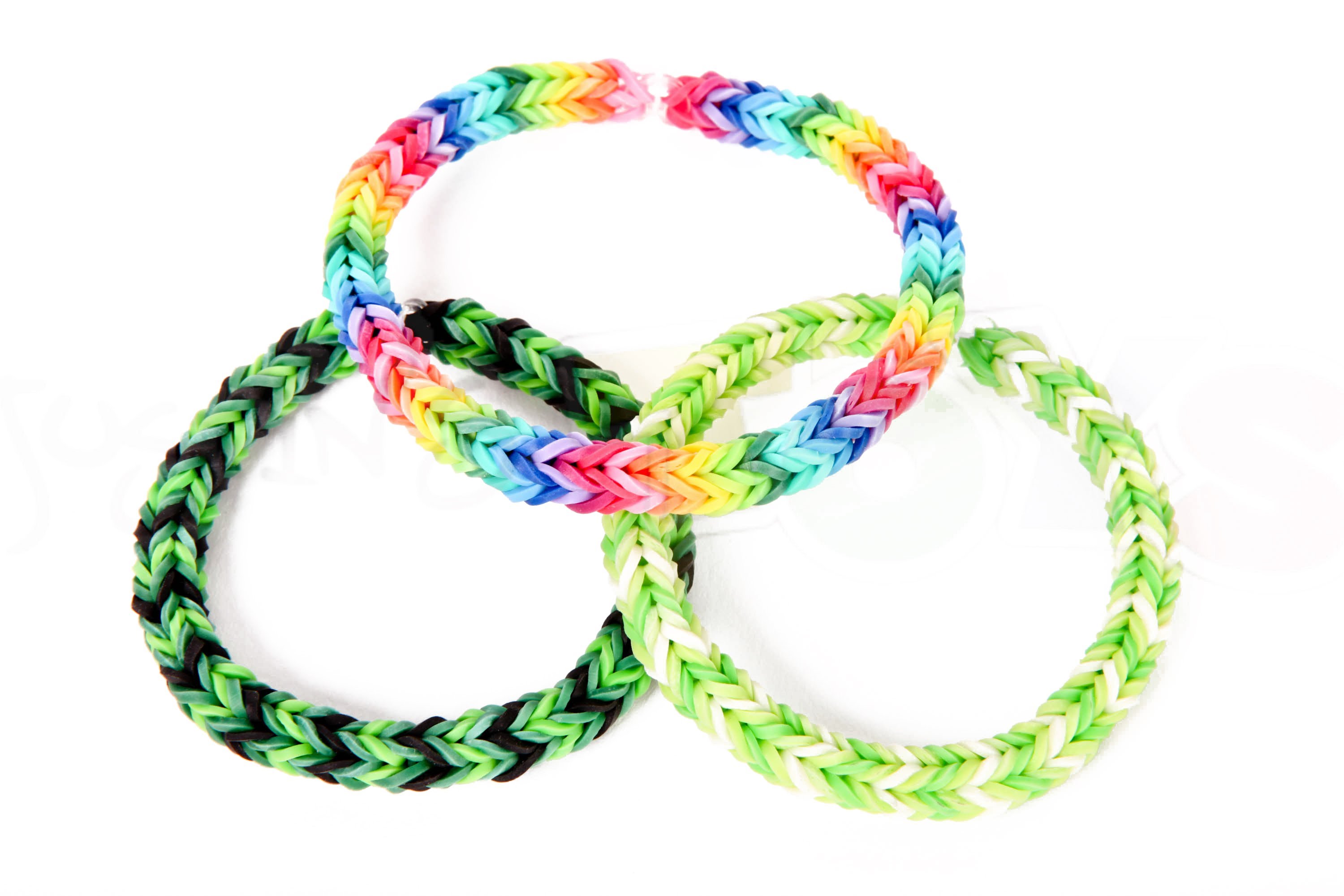 Set of 3 Neon Loom Bracelets