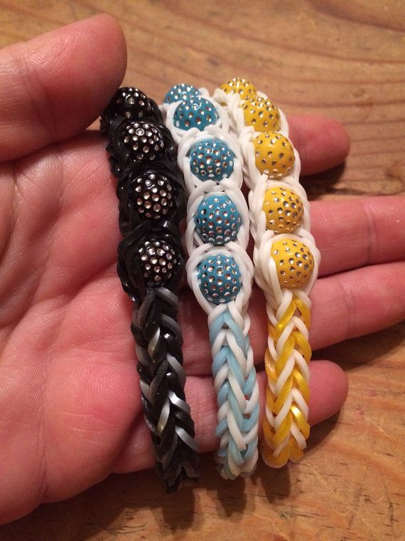 Set Of 3 Unique Loom Bracelets