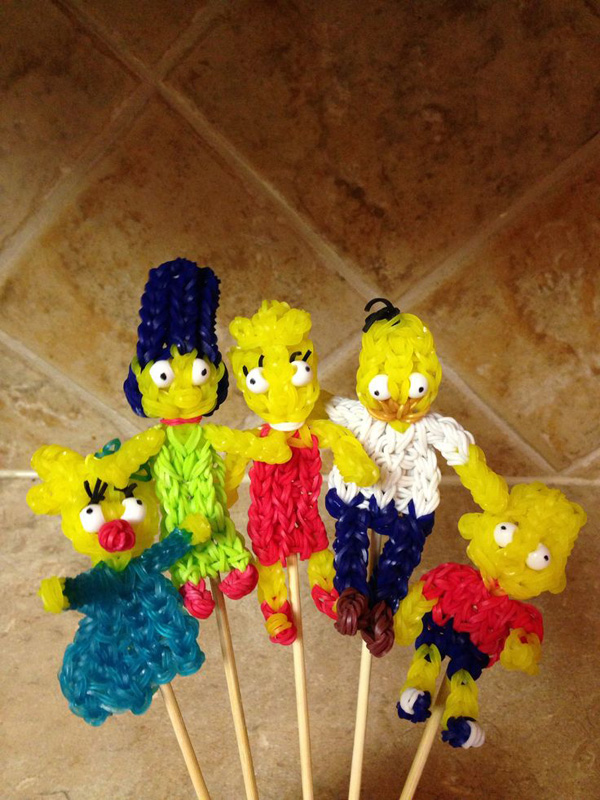 Set of 5 Simpsons Charms