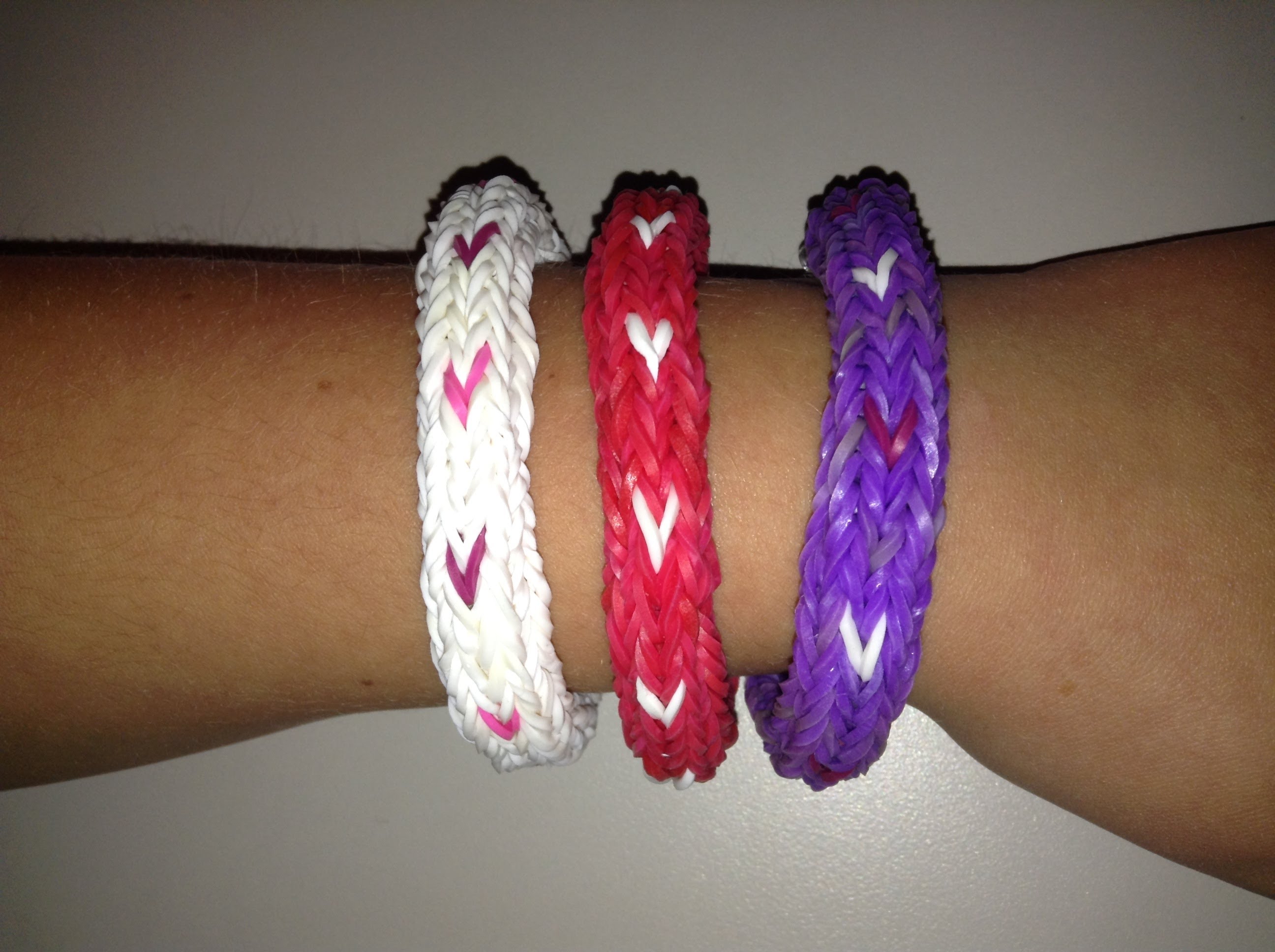 Set of Wide Band Loom Bracelets