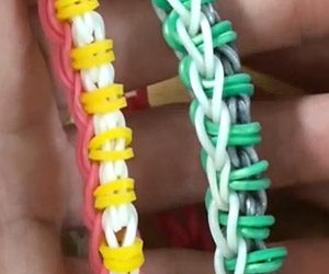 Easy Cute Origami Rainbow Loom Bracelet Tutorial