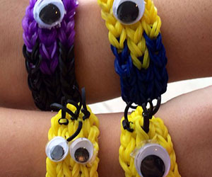 Minion Character Loom Bracelets