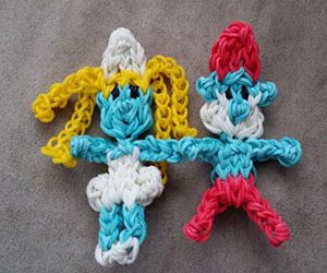 Set of 2 Smurfs Character Loom Charms