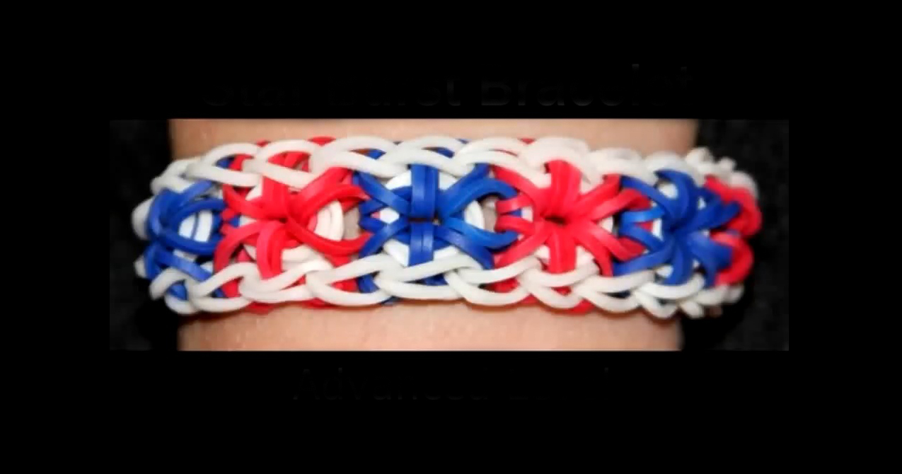 Advanced Startburst Pattern Loom Bracelet Tutorial