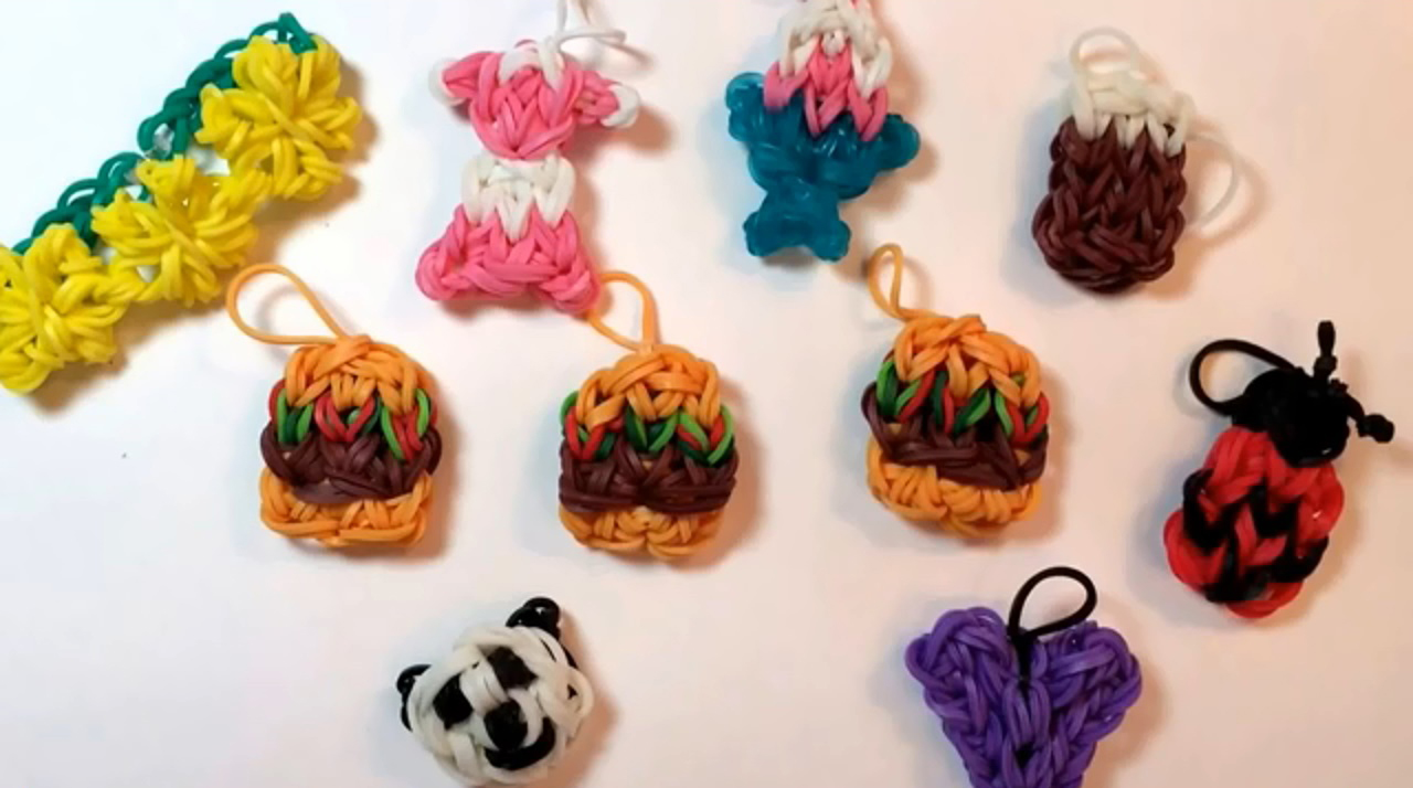 Yummy Hamburger Loom Charm Tutorial